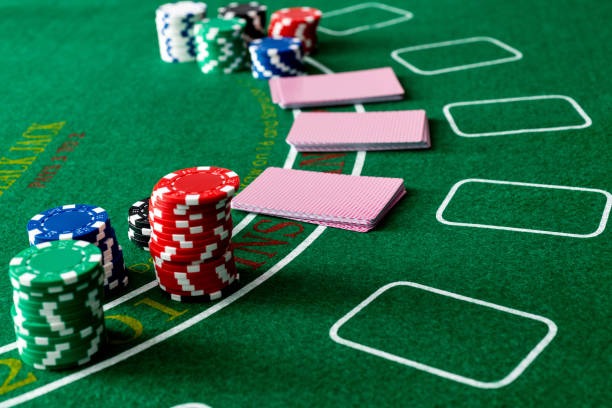 Live dealer studio with professional blackjack table and HD cameras